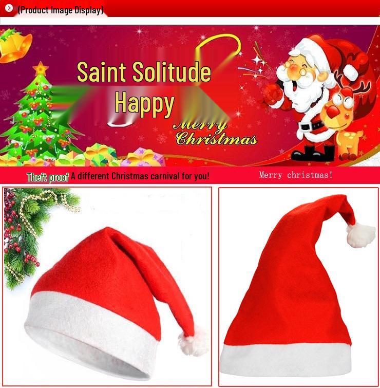 Christmas Hat Ornament for Adults & Kids - Festive Party & Gift Item