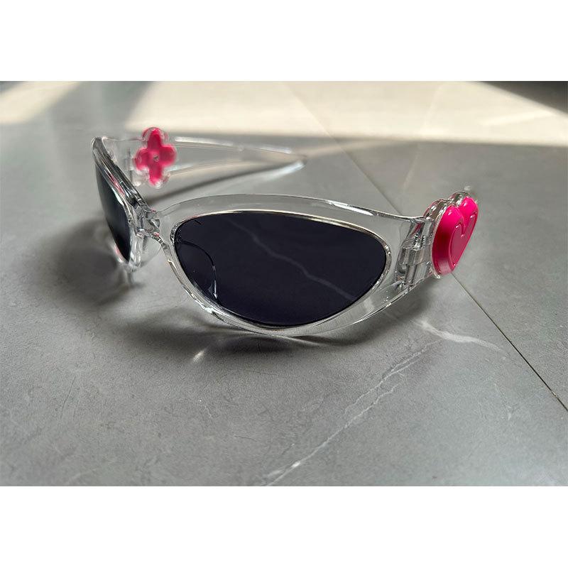 

Retro Style Oval Sunglasses For Women Men Fashion Heart Sports Goggles Popular Cat Eye Sun Glasses Ladies Uv400
