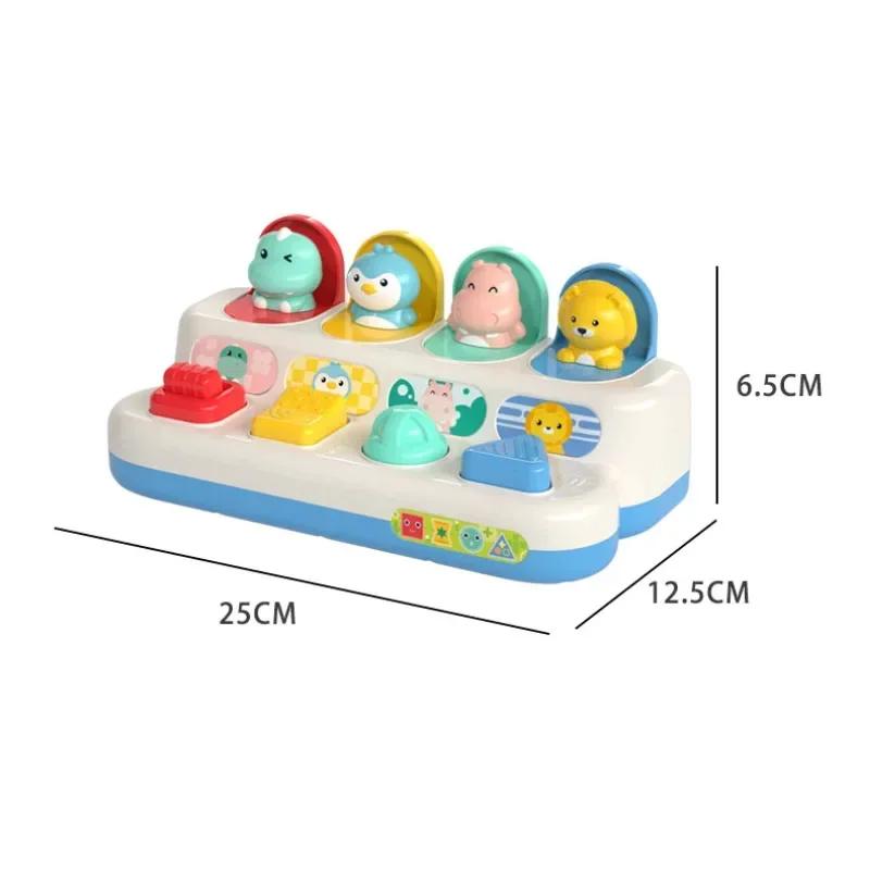 Pop Up Toy Sensory Toys Pop Up Animals Toy for Babies Montessori Toys Cause and Effect Baby Toys Educational 12-18 Months