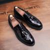 Fashion Casual Loafers for Men Spring Autumn Slip on Flats New Designer PU Leather Casual Shoes Male Business Shoes Moccasins