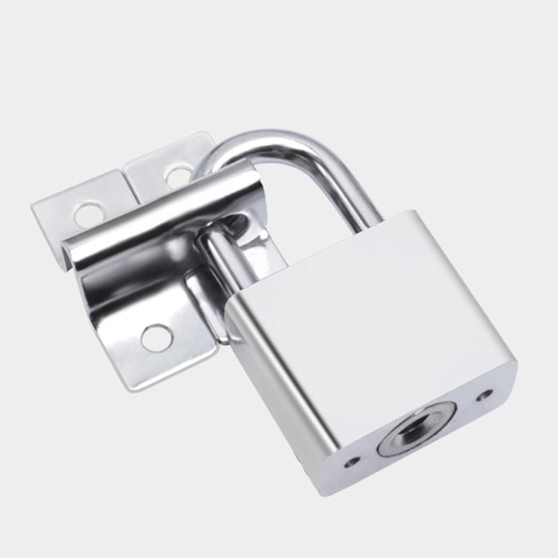 10pcs Thicken Locker Padlock Hasp Wardrobe Security Door Gate Bolt Latches Lock Bracket Hasp Furniture Door Bolts