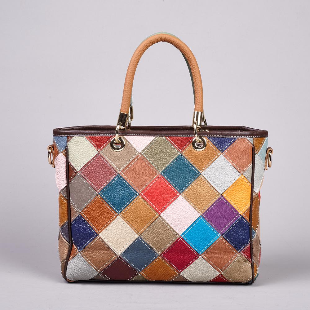 This Trendy Bag with A Patchwork Design and Ethnic Style Is A Versatile Single-shoulder Crossbody Handbag for Women