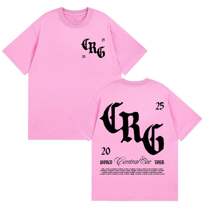 Rapper Central Cee CAN'T RUSH GREATNESS Tour Album 2025 Merch T Shirts Men Women High Quality Fashion Oversized Cotton T Shirt