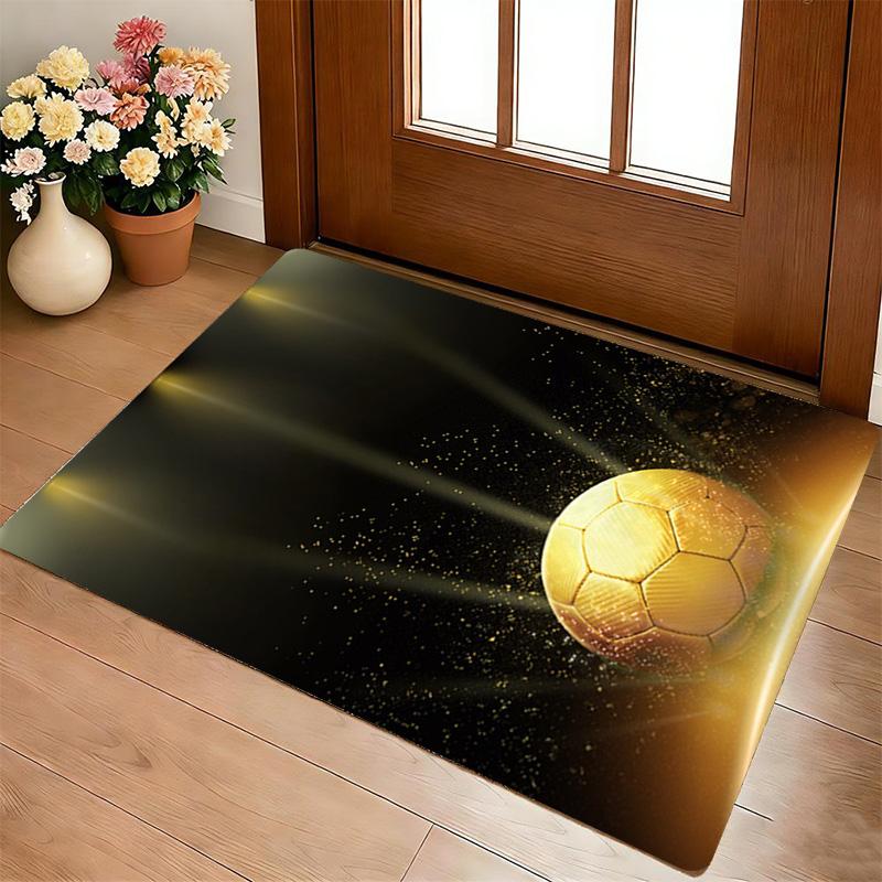 Golden Ball Living Room Nonslip Area Rug Soft Carpet For Bedroom Game Playroom Sofa Office Home Decor Doormat Christmas Gift C9301747