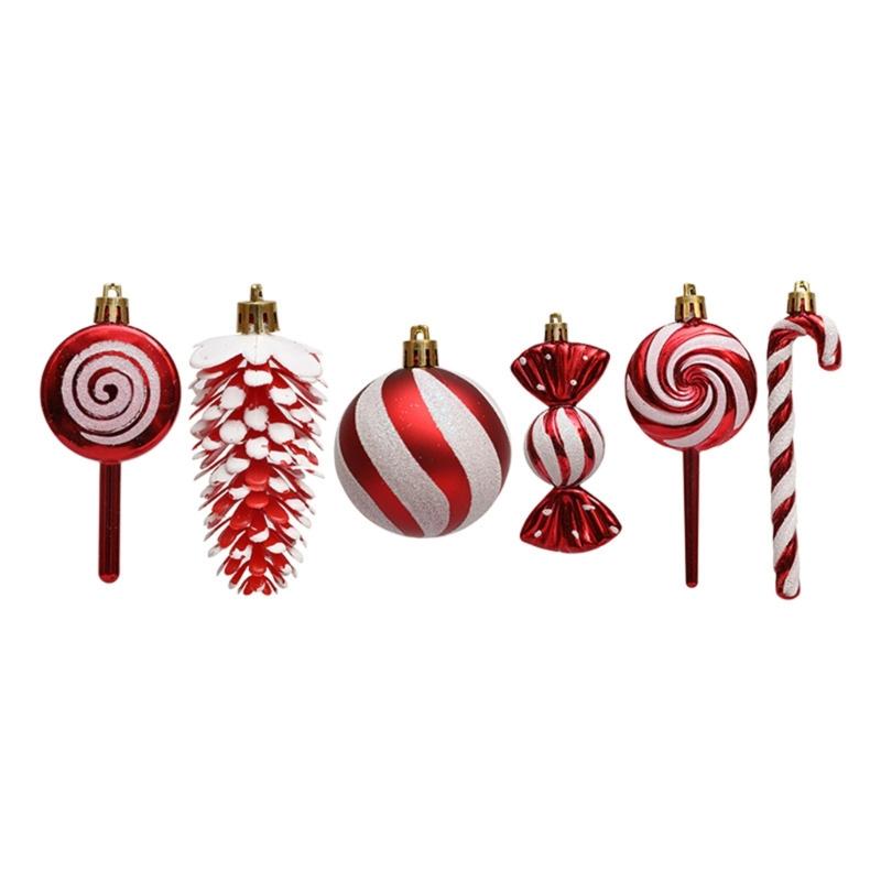 Christmas Tree Baubles Ornament Stylish Christmas Tree Hanging Pendant Baubles Decorations for Holiday Ornament