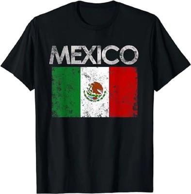 T-shirt Vintage Mexique Drapeau Mexicain Fierté Cadeau