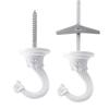 2Pcs Multipurpose and Durable Metal Hooks for Ceiling and Wall Installation Perfect for Home and Store Decorations