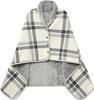 Flannel Wearable Blanket with Pockets, Cozy Soft Plaid Throws Blanket for Lap Bed Sofa Office Airplane Travel