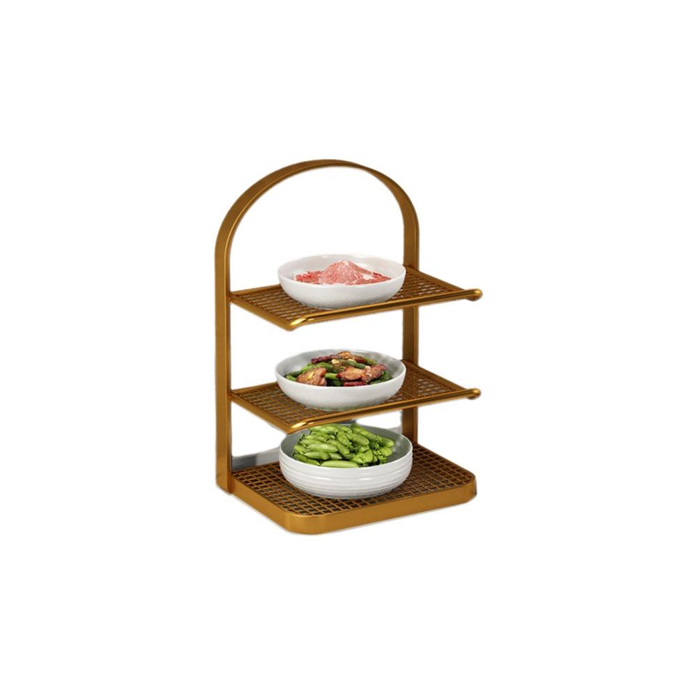 Large Capacity Side Dish Rack Matal Food Sorting Tray Practical Vegetable Storage Tray  Shoes