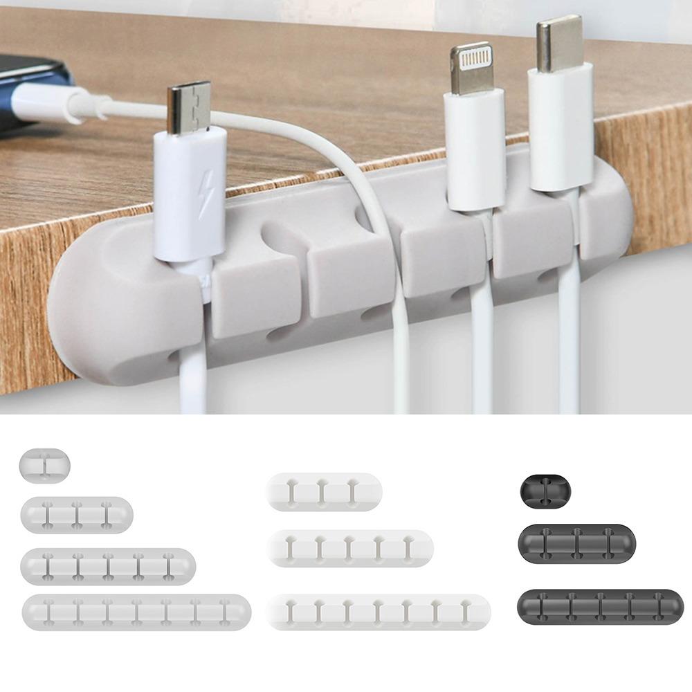Silicone Cable Organizer Flexible Cable Winder Management Cable Clips Holder Usb Cable Holder For Mouse Keyboard Earphone Car#ww