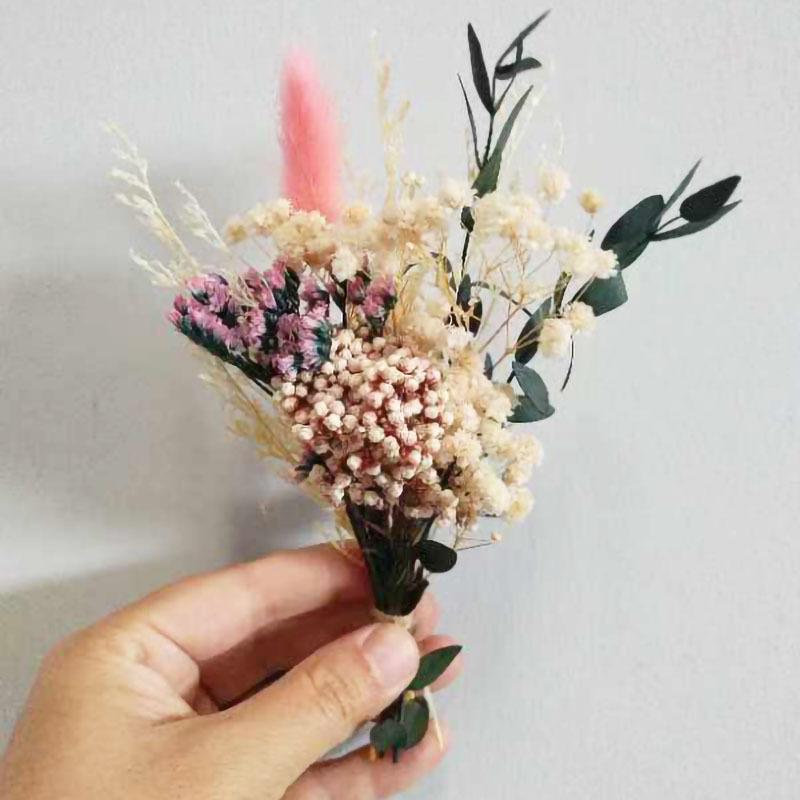 Mini Bouquet, Home Car Decoration, Christmas Pendant, Wedding Souvenir, Dried Flowers, Immortal Flower Bouquet