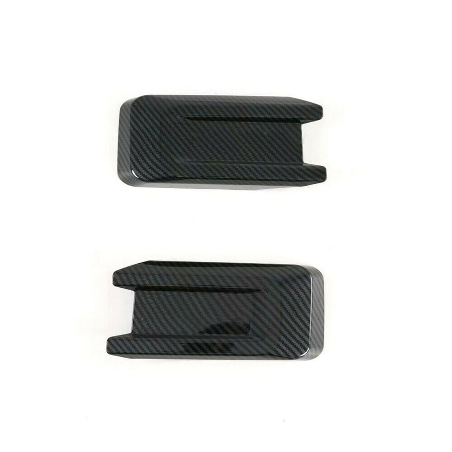 Carbon Fiber Look Front Headlight Eyelid Molding Trim For 15-19 Ford F-150 F150