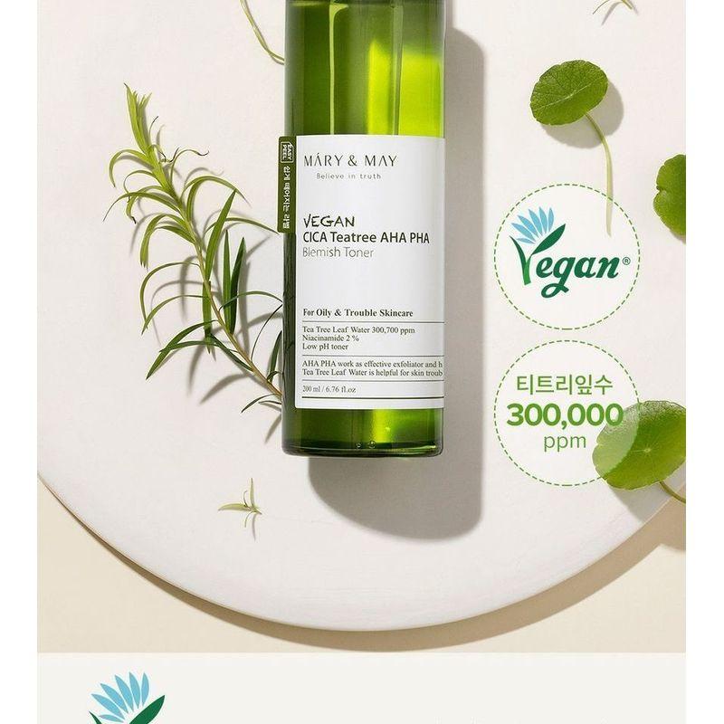 Mary&May - Vegan Cica Teatree AHA PHA Blemish Toner Mini