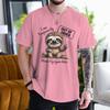 I Am Temporarily Out Of Order Lazy Sloth Tshirts Unisex Humor Graphic Tee Casual Sarcastic Animal Streetwear Ropa Hombre