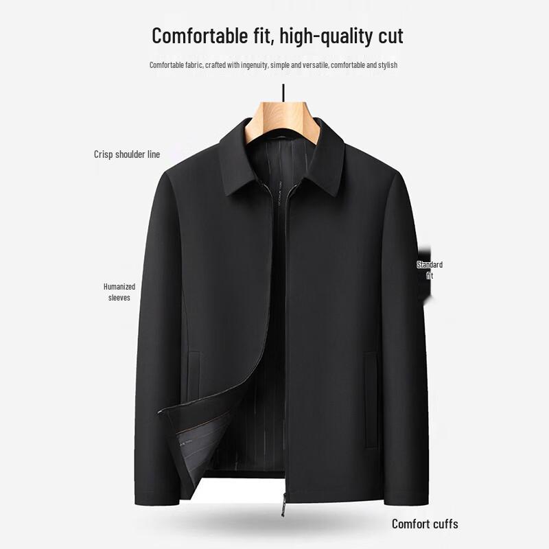 ROMON Men's Business Casual Zipper Jacket