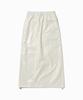 1993STUDIO Glossy String Long Skirt_Cream
