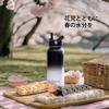 DUIERA 1000ml Heat and Cold Insulated Stainless Steel Water Bottle with Vacuum Straw and Leak-Proof Spout Lid, Black and White Gradient