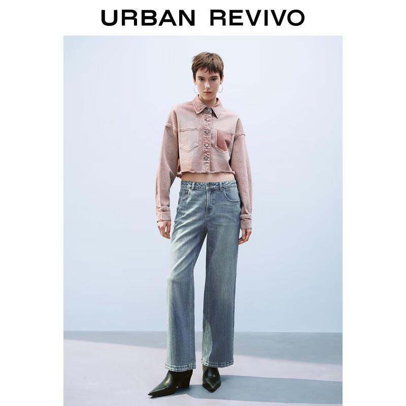 UR Women s Retro Washed Wide-Leg Denim Jeans 30