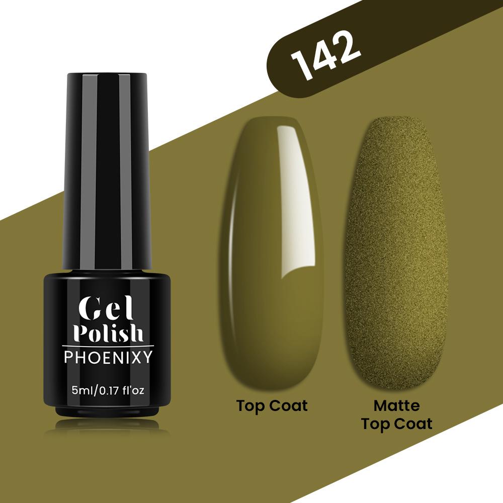 PHOENIXY 80 Farben Nagel-Gel-Nagellack, 5 ml, UV-LED-Farb-Nagelkunst-Hybrid-Nagellack, Liner-Gel, Maniküre-Kunst, semi-permanent, glitzernd, glänzende Farben-Gel