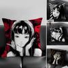 T-Tomie Junjiitoess Comic Cushion Cover Pillowcase Ultra Soft Skin Friendly Fabric Cloud Like Comfort & Concealed Zipper