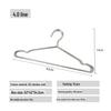 Stainless Steel Non-Slip Clothes Hanger for Balcony & Bedroom - Thick Solid Wire for Wet & Dry Use