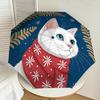 1pc Winter Cat Scarf Automatic Open/Close Umbrella, 8-Rib Sturdy Frame, Umbrella for Travel, Everyday, Formal Events Yy251126038