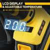 100W Cordless Glue Gun LCD Digital Display for Dewalt 20V Battery (No Battery)