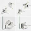 Glass Clip Cabinet Pulls Handle Office Door Display Drawer Pull Button Furniture For Home