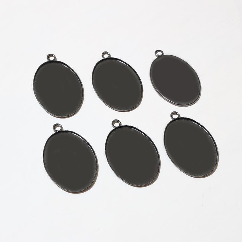 10x14mm 13x18mm 18x25mm  Copper Drop Style Tooth Cabochon Base Cameo Settings for DIY Necklace Jewelry Making Supplies