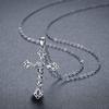 A Thorn Romantic Rose Pendant with Hollowed-out Flower Necklace As A Mother's Day Gift