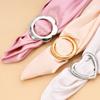 Ajuste de Cintura Flor Fixador Botão de Pressão Coração Redondo Cantos de Roupa Fivelas Amarradas Vintage Mulheres