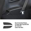 Carbon Fiber Rear Door Armrest Panel Cover Sticker For Subaru BRZ Toyota 86 17+