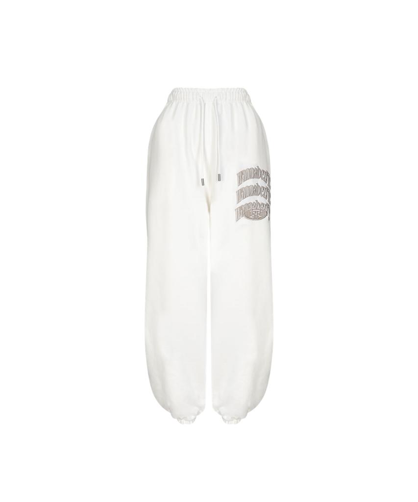 WANNABEZFIT Wonder Sweat Varsity Pants Ivory