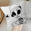 Pillow Covers Cartoon Sofa Decorative Home Double-Sided Printing Short Plush Cute Cushion Cover Classic G-G-Grim Fandango Game