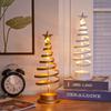 LED Christmas Tree Bedside Lamp,Decorative Iron Art Table Light For Cozy Bedroom&Festive Atmosphere,Battery-Powered Night Light