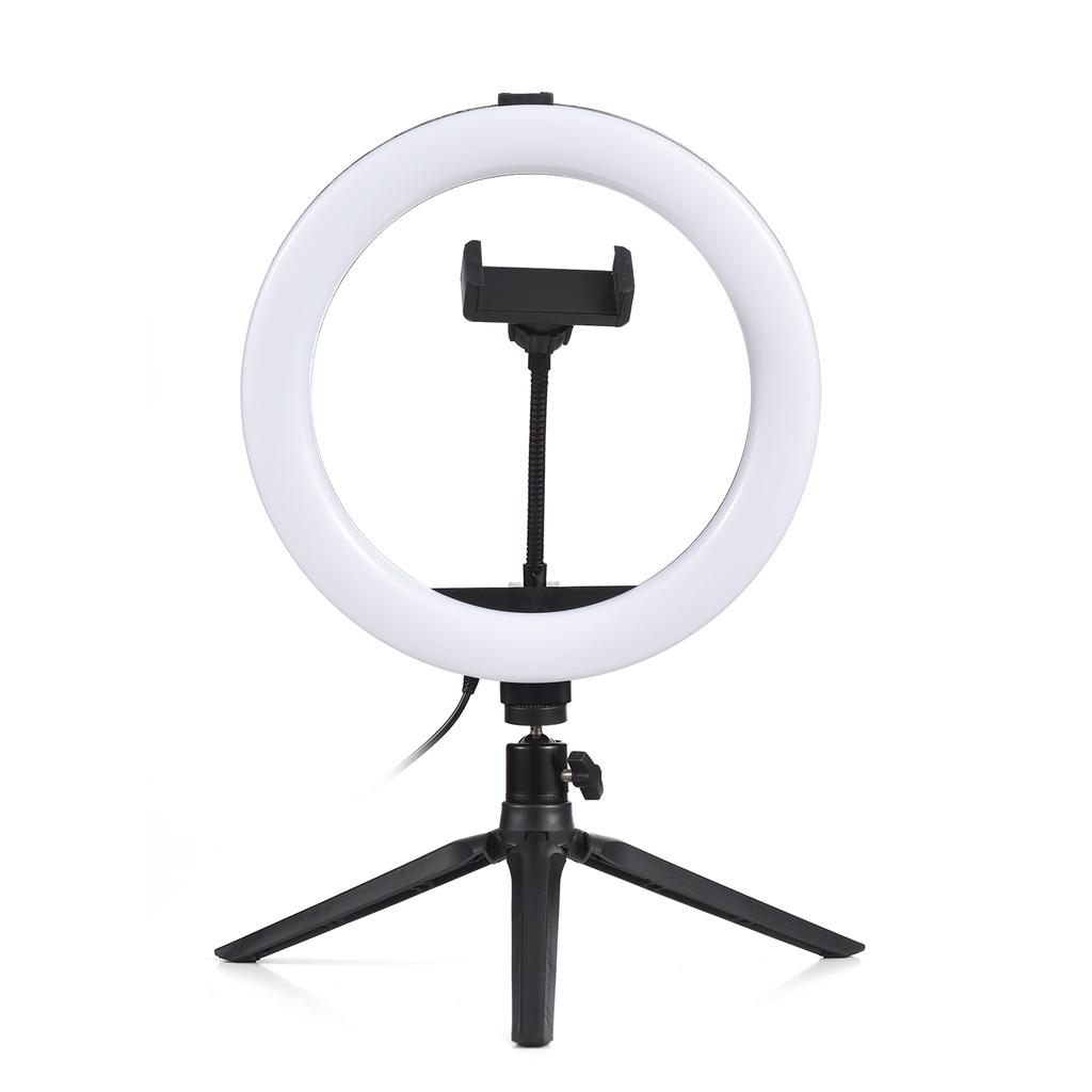 10 Inch LED Ring Light Video Conference Lighting 3 Lighting Modes 11 Levels Adjustable Brightness USB Powered with