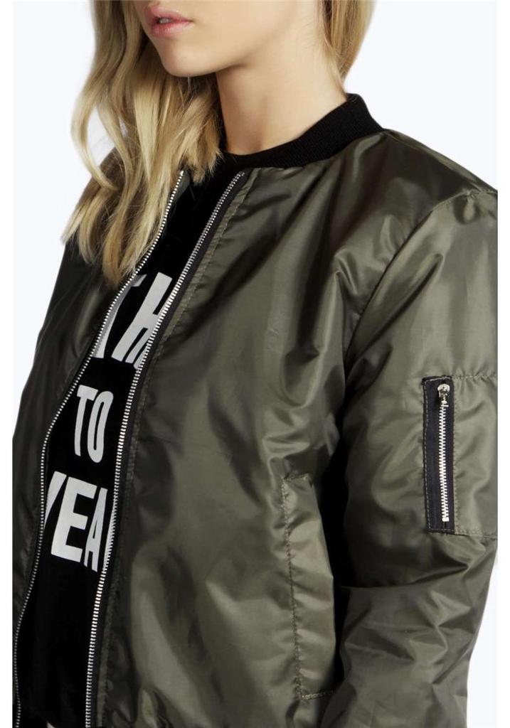 Giacca Moda Autunno Inverno 2016 Europa America Colore Unico Zip Corta