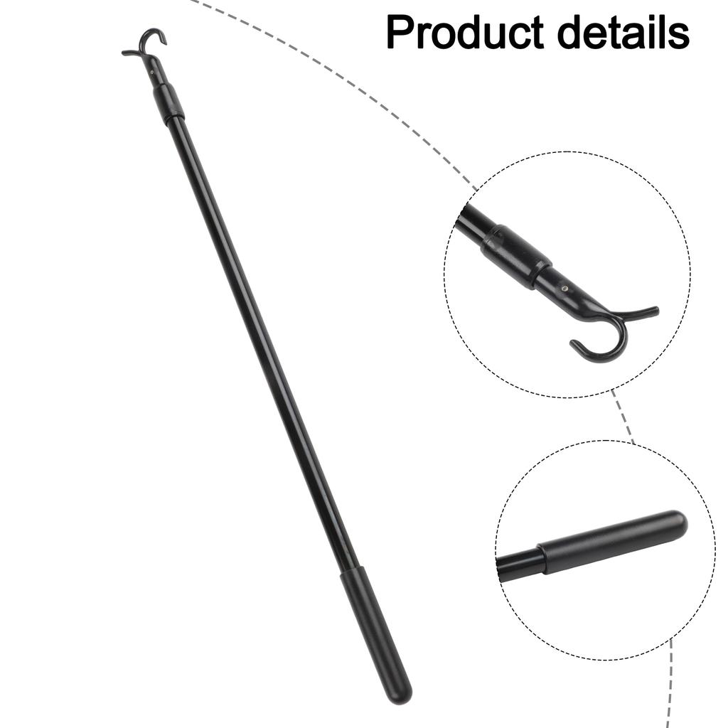 Roof For Window Opener Handle Extension Rod With Hooks Roof Hatch Hooks 30-60cm Roof For Window Opener