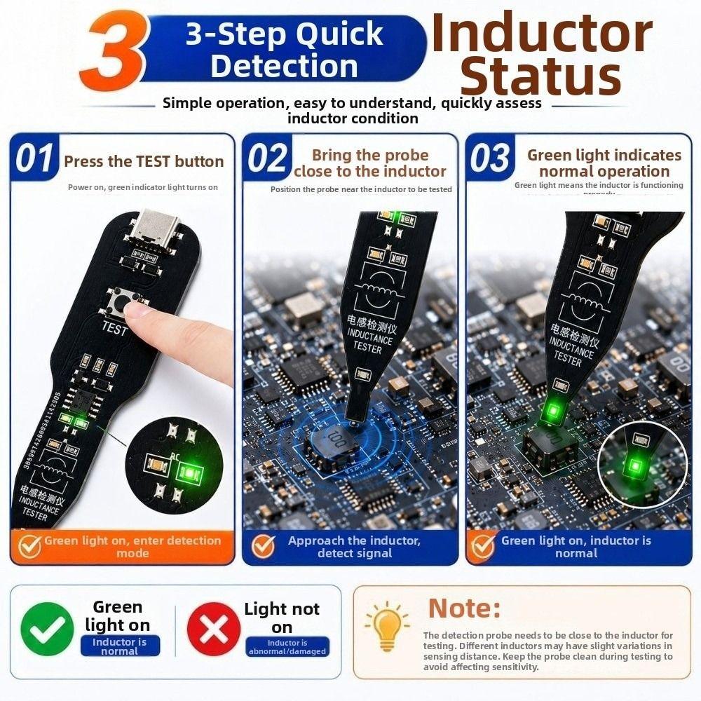 High Accuracy Motherboard Coil Tester Quick Fault Check Tool  Phone Motherboard Repair