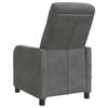 Massage Recliner Dark Gray Velvet (V)