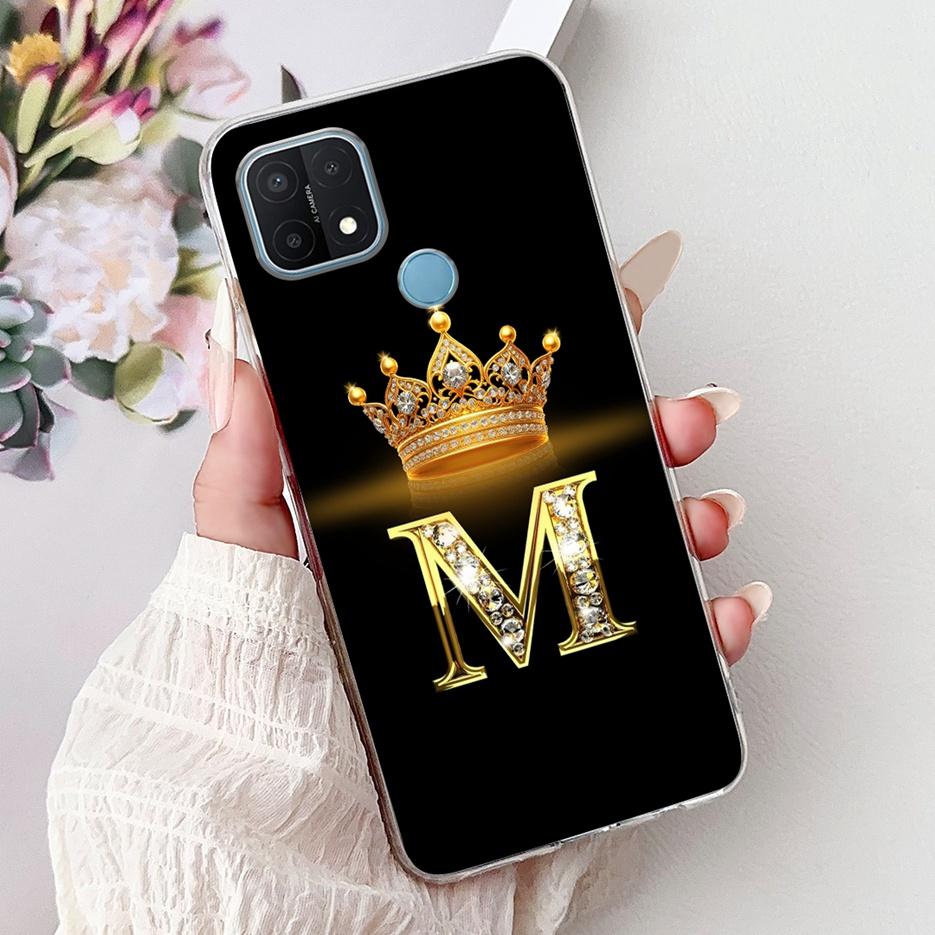 For Oppo A15 Case CPH2185 Stylish Letters Cover Clear Silicone Phone Case For Oppo A15s A 15 OppoA15 OppoA15s Soft Fundas Bumper