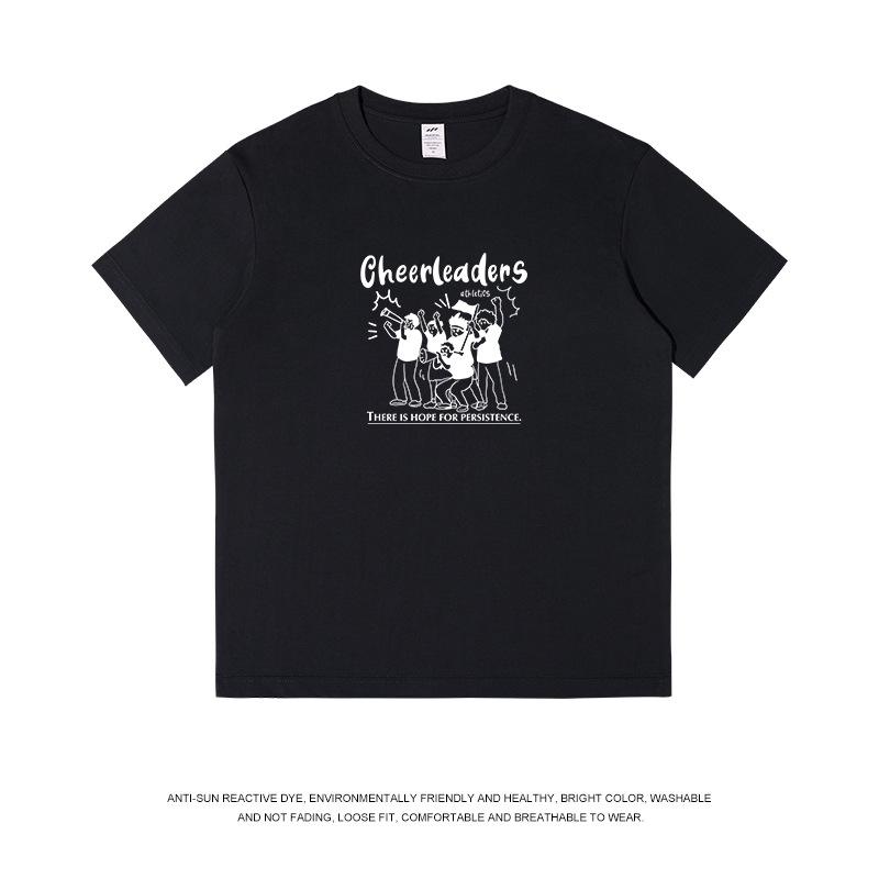 2025 Summer Men Women T Shirt Fashion Cotton Tee Heart Print Short Sleeve Brand Oversized Tshirt Top Luxury