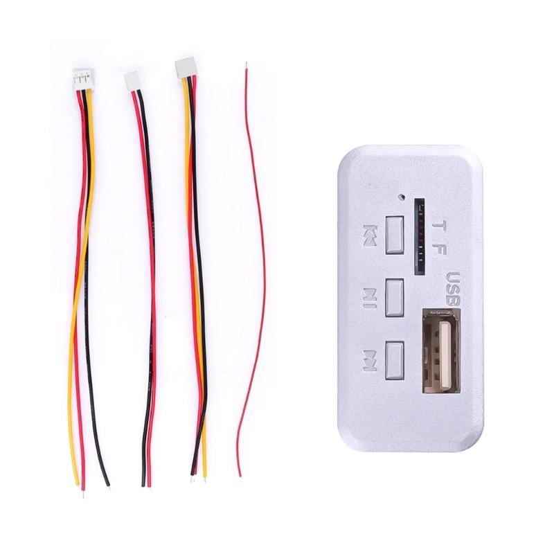 2x3W Amplifier MP3 Decoder Board Bluetooth-compatible 5.0 Wireless USB MP3 Player Car Radio Module Module 1