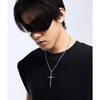 Vintage Ancient Skeleton Cross Ins Retro European and American Rap Hip-hop Men and Women Choker Personality Titanium Steel Chain