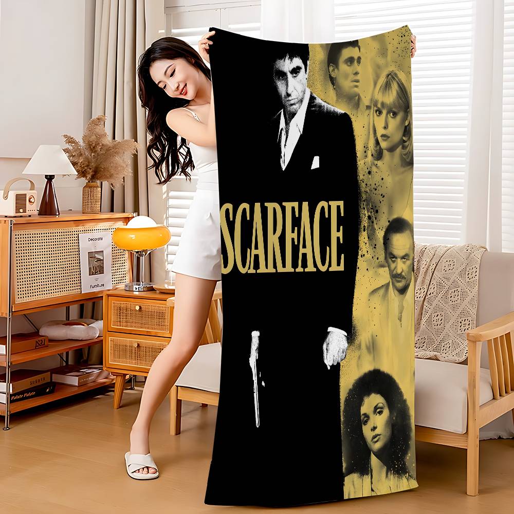 Scarface The World is Yours Classic Movie Microfiber Beach Towel Absorbent Quick dry Soft Yoga Swimming Resort Mountain Towel