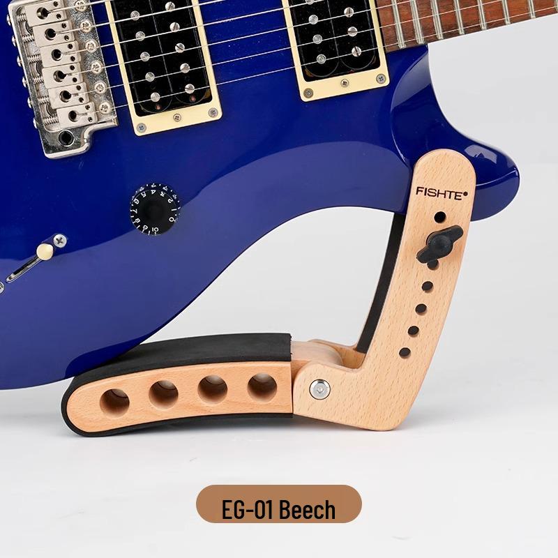 Supporto per Gamba per Chitarra Elettrica e Basso Ergonomico Staffa Regolabile