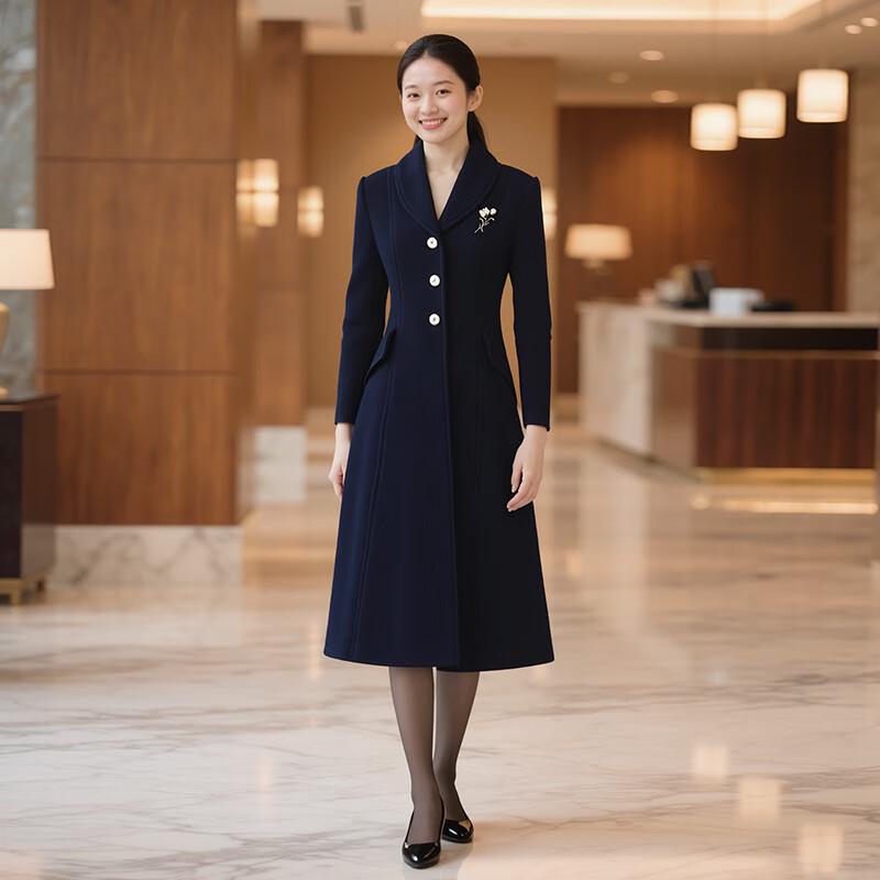 

Women s Professional Wool Blend Uniform Coat 3XL