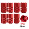 AUTCOAT Aluminum Alloy Car Wheel Tire Valve Caps Tyre Rim Stem Covers Car Dustproof Tire Cap For Cars Motorcycles Trucks Bikes Stem Caps1