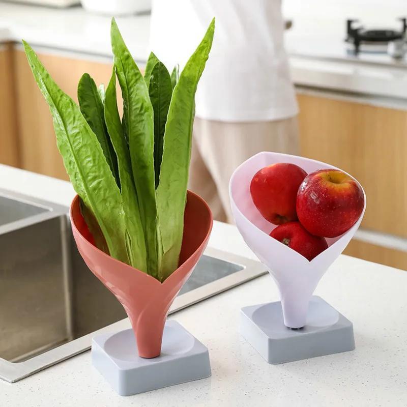 Creative Chopsticks Storage Cage Kitchen Storage Funnel Rack Flower Funnel Storage Rack Fruit Dish