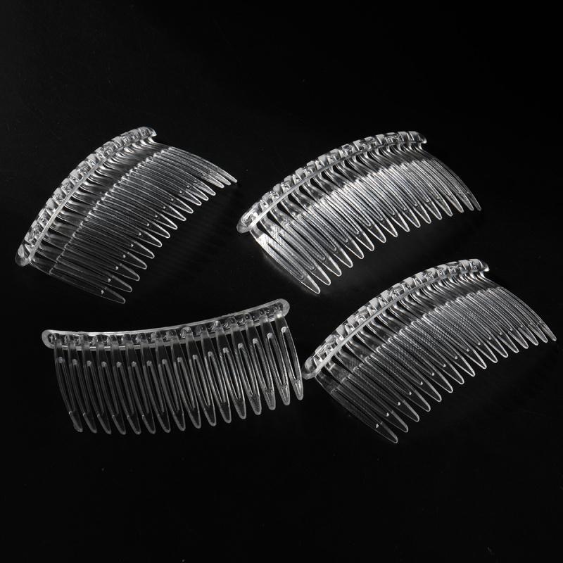 16-Tooth PS Material Transparent Comb Plastic Insert Comb Hair Styling Tool Korean Fashion Hair Comb DIY Super Tool